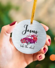 Jesus Take The Wheel Circle ornament - single (porcelain) aos-circle-ornament-single-porcelain-lifestyles-09