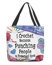 For Crochet Lovers All-over Tote front