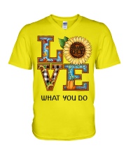 Occupational Therapy Love What You Do V-Neck T-Shirt tile