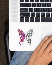 Breast Cancer Journey Sticker - Single (Vertical) aos-sticker-single-vertical-lifestyle-front-11