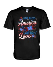 God Bless America V-Neck T-Shirt thumbnail