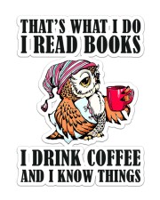 Book Coffee Sticker - Single (Vertical) front