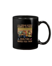 Quilting Makes You Thin Mug thumbnail