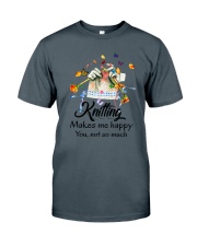 Knitting Make Me Happy Classic T-Shirt tile