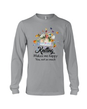 Knitting Make Me Happy Long Sleeve Tee thumbnail