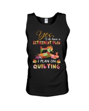 Retirement Plan Unisex Tank thumbnail