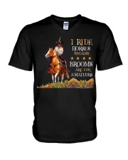 I Ride Horses V-Neck T-Shirt thumbnail