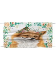 Fox Floral Cloth face mask front