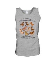 I Want Horses To Like Me Unisex Tank thumbnail