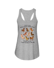 I Want Horses To Like Me Ladies Flowy Tank thumbnail
