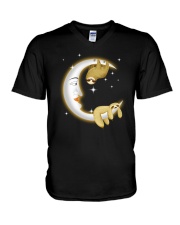 For Sloth Lovers V-Neck T-Shirt thumbnail
