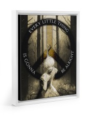 Every Little Thing Floating Framed Canvas Prints White tile