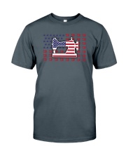 Sew Machine Us Flag Classic T-Shirt tile