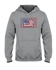 Sew Machine Us Flag Hooded Sweatshirt thumbnail