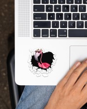 Flamingo Sticker - Single (Horizontal) aos-sticker-single-horizontal-lifestyle-front-11
