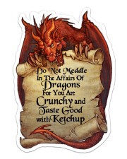 Dragon Meddle Sticker - Single (Vertical) front