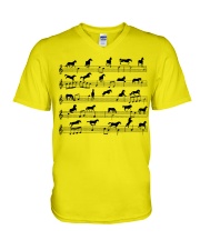 Horse Music V-Neck T-Shirt tile