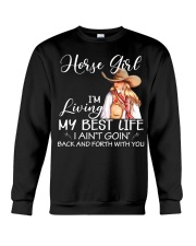Horse Girl I'm Living My Best Life Crewneck Sweatshirt tile