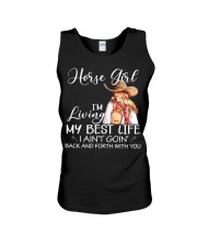 Horse Girl I'm Living My Best Life Unisex Tank tile