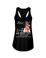Horse Girl I'm Living My Best Life Ladies Flowy Tank tile