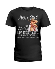Horse Girl I'm Living My Best Life Ladies T-Shirt tile