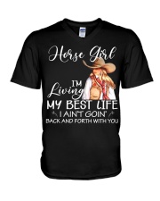 Horse Girl I'm Living My Best Life V-Neck T-Shirt tile