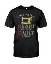 Quilting In My Heart Classic T-Shirt front