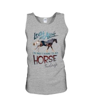 I'm Only Talking To My Horse Today Unisex Tank thumbnail