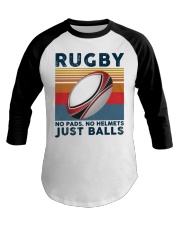 Rugby Just Balls Baseball Tee tile