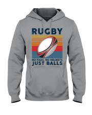 Rugby Just Balls Hooded Sweatshirt tile