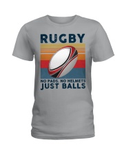 Rugby Just Balls Ladies T-Shirt tile