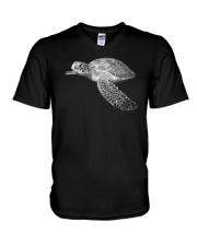 Bling Turtle V-Neck T-Shirt thumbnail