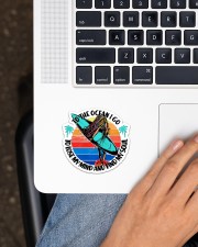 Surfing To The Ocean Sticker - Single (Horizontal) aos-sticker-single-horizontal-lifestyle-front-11