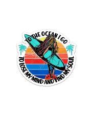 Surfing To The Ocean Sticker - Single (Horizontal) front