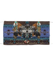 Native Wolf Cloth face mask front