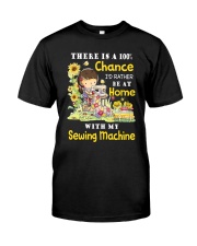 At Home With Sew Machine Classic T-Shirt front