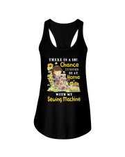 At Home With Sew Machine Ladies Flowy Tank thumbnail