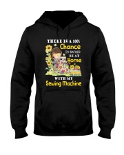 At Home With Sew Machine Hooded Sweatshirt thumbnail