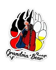 Native Grandma Bear Sticker tile
