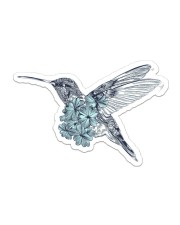 Hummingbird Sticker - Single (Horizontal) front