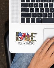 Love My Veteran Sticker - Single (Horizontal) aos-sticker-single-horizontal-lifestyle-front-11