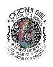 October Girl Sticker - Single (Vertical) front