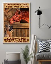 A Girl Loved Horses And Shepherds 11x17 Poster lifestyle-poster-1