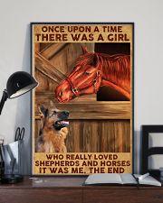 A Girl Loved Horses And Shepherds 11x17 Poster lifestyle-poster-2