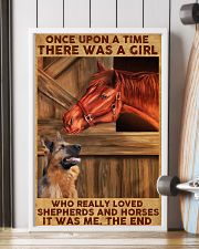 A Girl Loved Horses And Shepherds 11x17 Poster lifestyle-poster-4