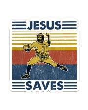 Baseball Jesus Save Sticker - Single (Vertical) front