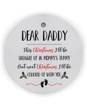 Dear Daddy Circle Ornament (Wood tile