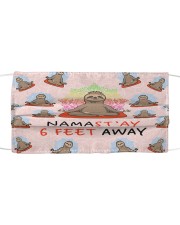 Sloth Namastay Mask Cloth face mask front
