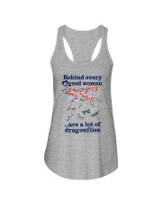 Behind Every Good Woman Have A Lot Of Dragonflies Ladies Flowy Tank thumbnail