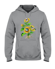 Sharks And Sunflower Hooded Sweatshirt thumbnail